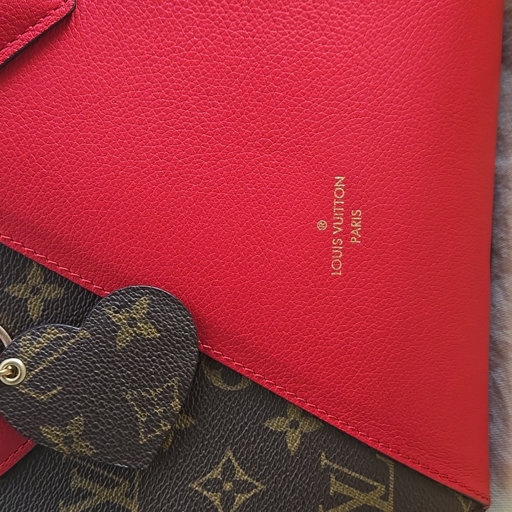 Louis Vuitton Kimono Red and Brown Monogram  Bag with Dust Bag - Picture 3 of 17